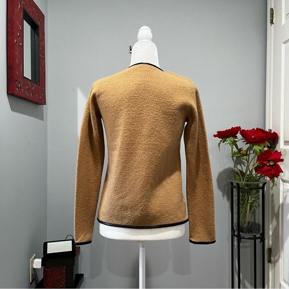 NEW Ann Taylor Wool Two Tone Asymmetrical Academia Blazer Sweater Jacket XSP - Picture 5 of 16